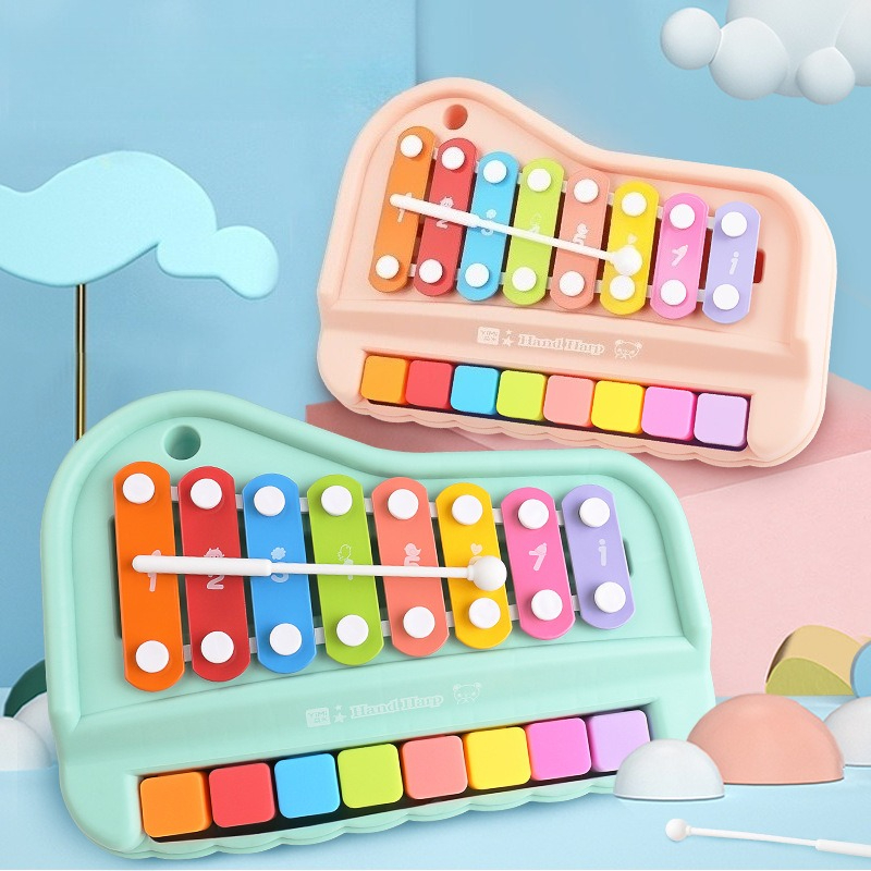 Musical Instrument Harmonium - 8-Note إكسيليفون البيانو 2 في 1