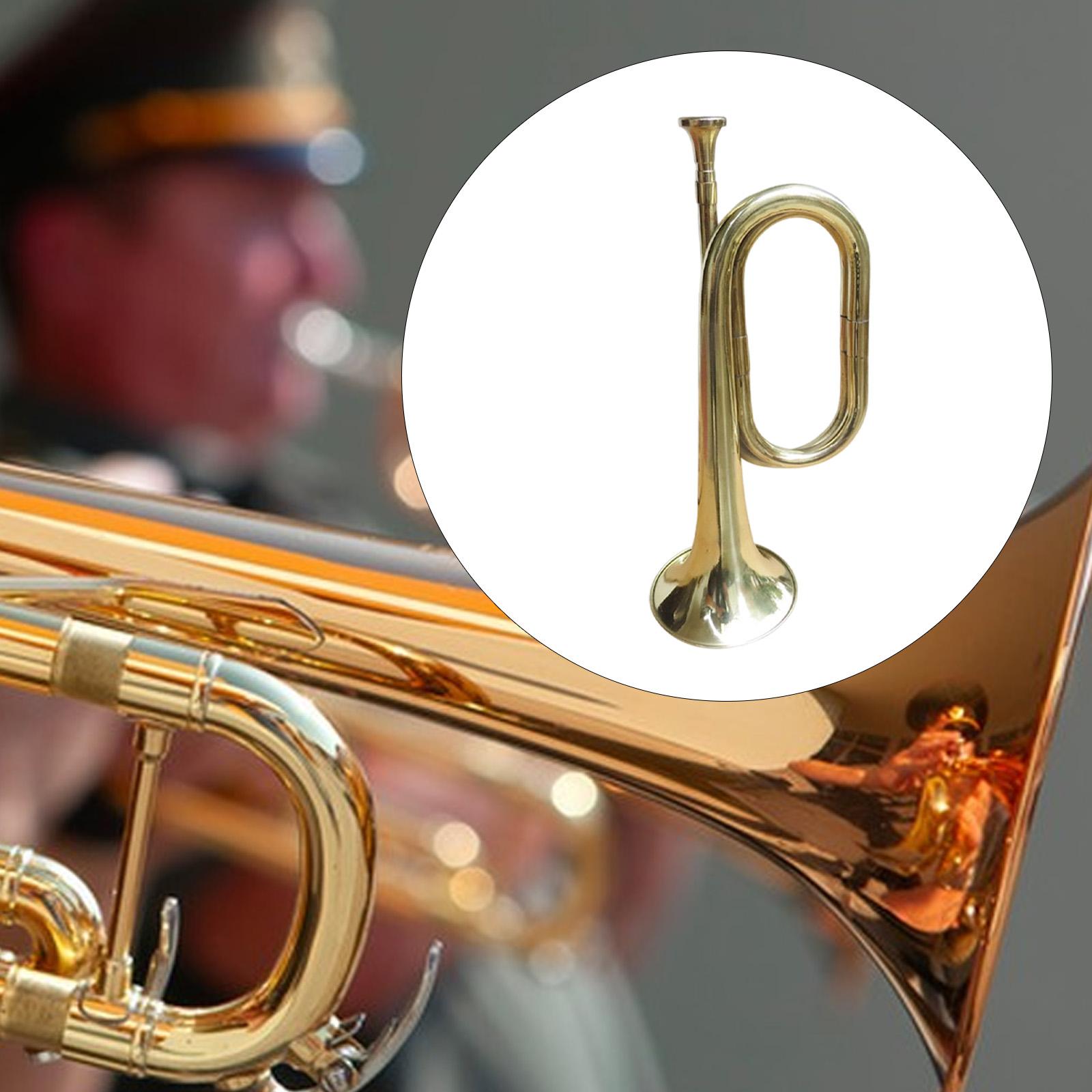 بوق موسيقي محمول بطول 13 بوصة، - مراجعة Musical Instrument Bugle وسعره